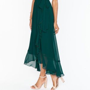 Mumu Jess Ruffle Midi Dress